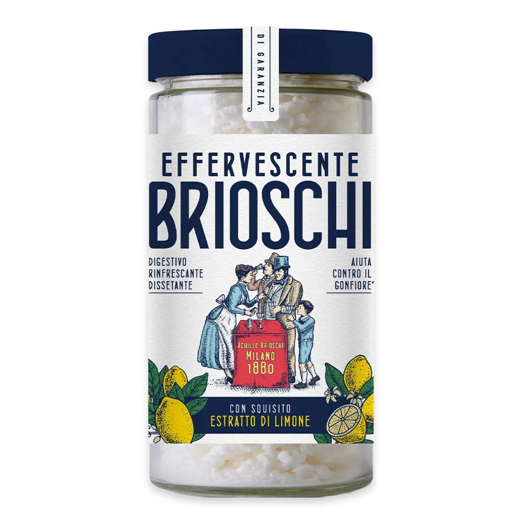 Brioschi Digestivo de limón efervescente, 100 grs