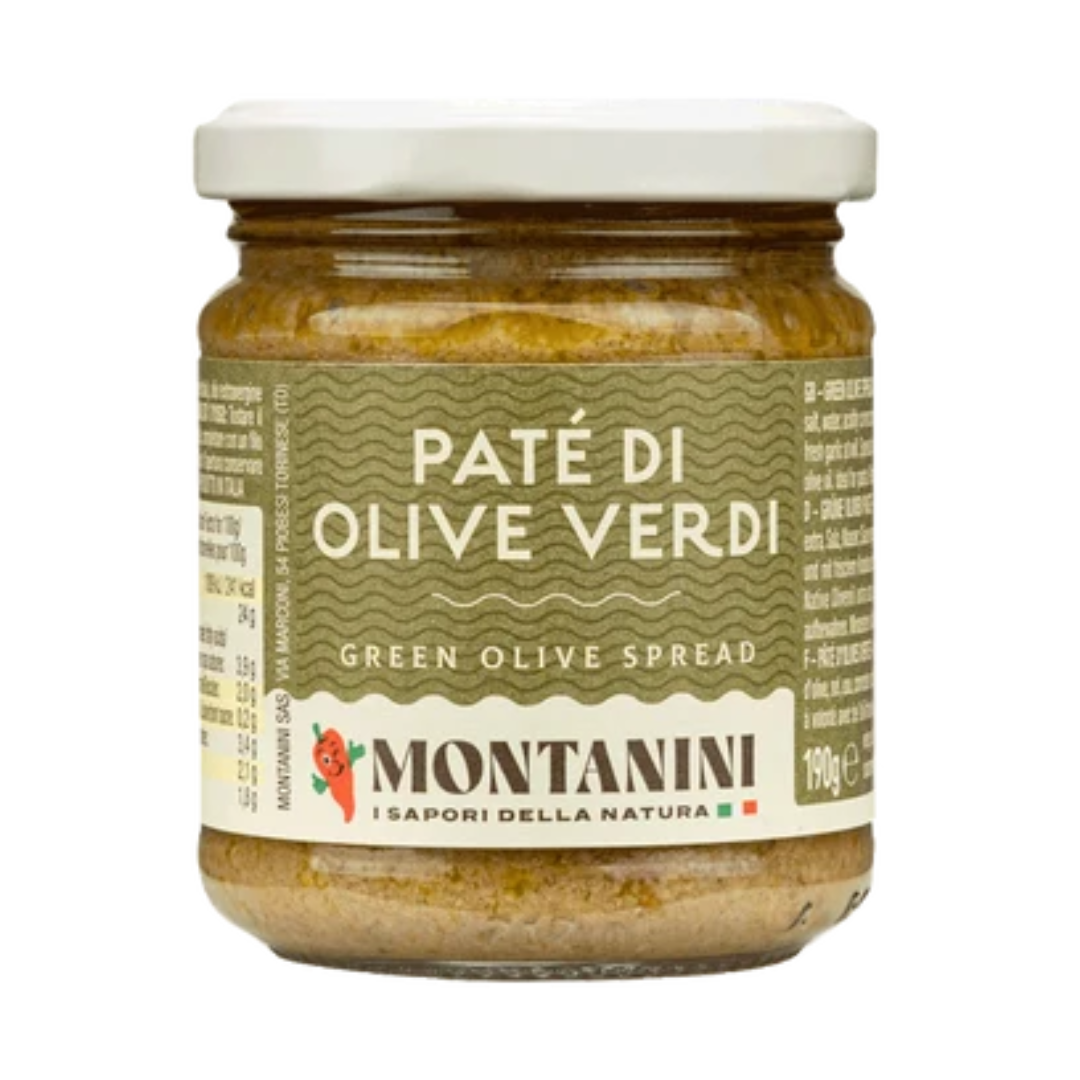 Pate di olive verdi Montanini 190 grs