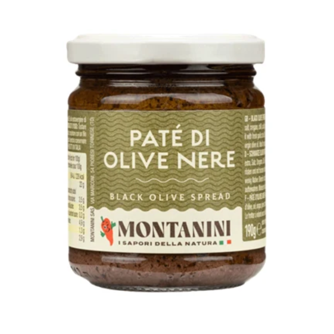 Pate di olive neri Montanini 190 grs